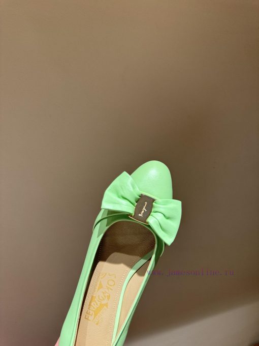 FERRAGAM * 24/Early Spring New Ferragamo Flat Single Shoes, this year's hot bow paired with hjfncqve - Image 5