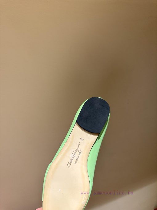 FERRAGAM * 24/Early Spring New Ferragamo Flat Single Shoes, this year's hot bow paired with hjfncqve - Image 9