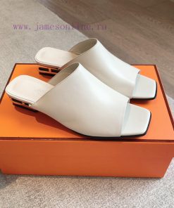 Hermes...  2.5cm flat bottomed slippers2024 New Products+Explosive SeriesGenuine leather outtwqs2f8f