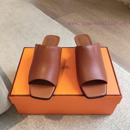 Hermes...  2.5cm flat bottomed slippers2024 New Products+Explosive SeriesGenuine leather out58rt77wg - Image 3