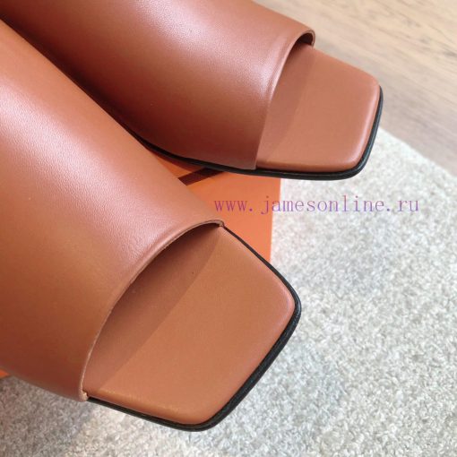 Hermes...  2.5cm flat bottomed slippers2024 New Products+Explosive SeriesGenuine leather out58rt77wg - Image 5