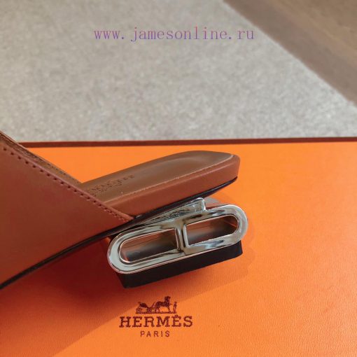 Hermes...  2.5cm flat bottomed slippers2024 New Products+Explosive SeriesGenuine leather out58rt77wg - Image 6
