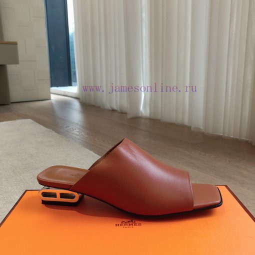 Hermes...  2.5cm flat bottomed slippers2024 New Products+Explosive SeriesGenuine leather out58rt77wg - Image 8
