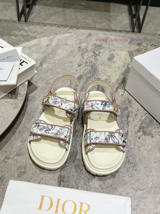 New color top of the line 2024 summer blockbuster super Dior D Home 2024 New Velcro Sandals lb6m8nst - Image 2