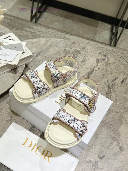 New color top of the line 2024 summer blockbuster super Dior D Home 2024 New Velcro Sandals lb6m8nst - Image 6