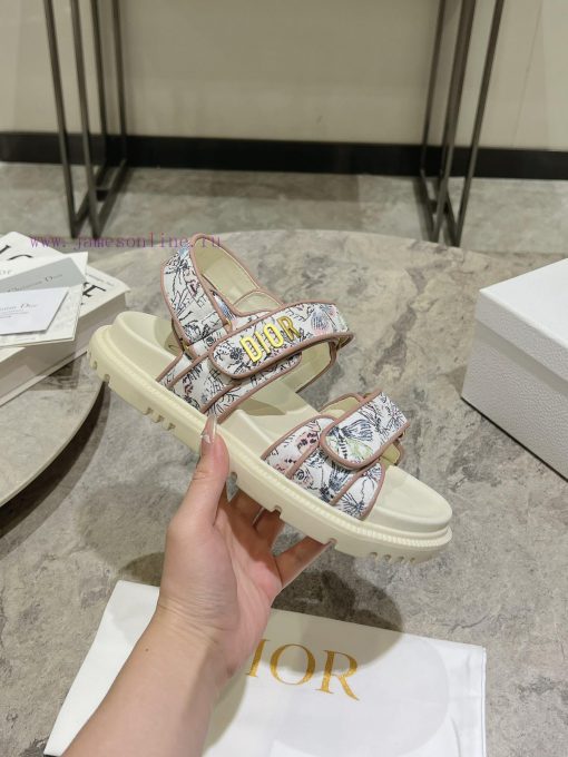 New color top of the line 2024 summer blockbuster super Dior D Home 2024 New Velcro Sandals lb6m8nst - Image 7