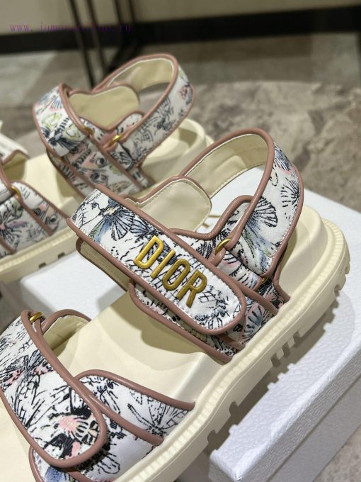 New color top of the line 2024 summer blockbuster super Dior D Home 2024 New Velcro Sandals lb6m8nst - Image 8