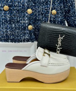 TOD's Classic Explosive Thick Bottom Metal BuckleHalf drag seriesOriginal customized calf ledkdcfojd