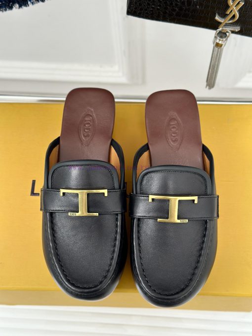 TOD's Classic Explosive Thick Bottom Metal BuckleHalf drag seriesOriginal customized calf ledj9p8t3m - Image 5