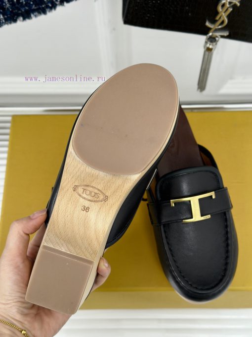TOD's Classic Explosive Thick Bottom Metal BuckleHalf drag seriesOriginal customized calf ledj9p8t3m - Image 10