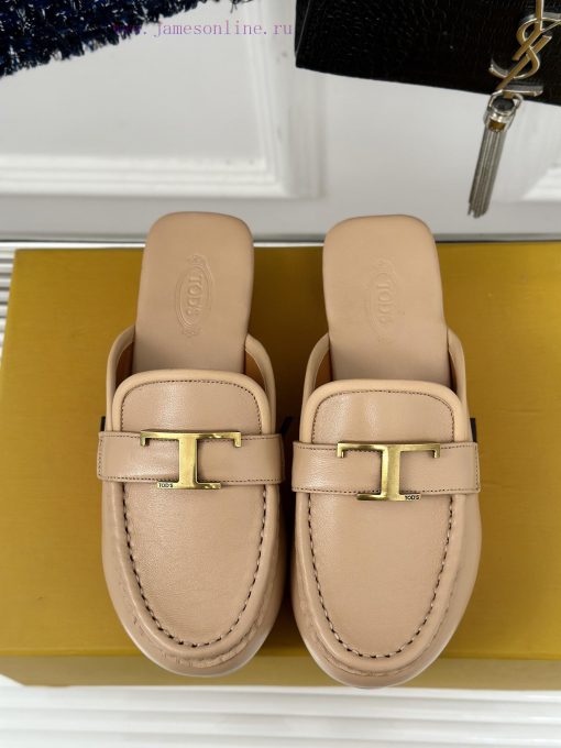 TOD's Classic Explosive Thick Bottom Metal BuckleHalf drag seriesOriginal customized calf le9w3kx4z9 - Image 5