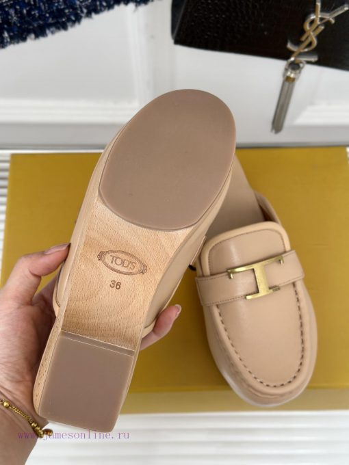 TOD's Classic Explosive Thick Bottom Metal BuckleHalf drag seriesOriginal customized calf le9w3kx4z9 - Image 10