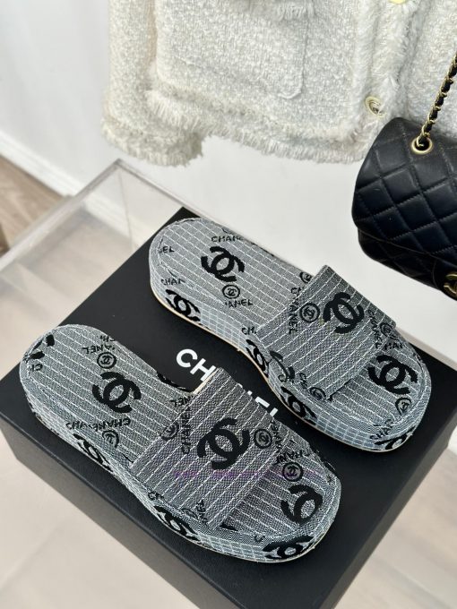 Chanel | Chanel 24P New ProductDouble C presbyopia thick soled slippersThis is really a bleswyvqwk4n - Image 4