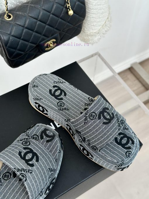 Chanel | Chanel 24P New ProductDouble C presbyopia thick soled slippersThis is really a bleswyvqwk4n - Image 6