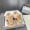 LOEWE's new fur slippers, Easy, with three petal shaped heads wrapped in full leather, are n0rw0klxp
