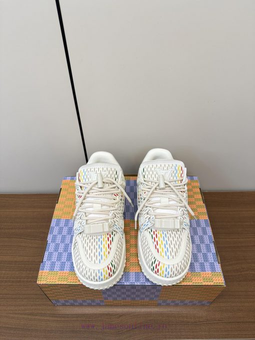 Upgraded LV Xiaopang Ding~Louis Vuitton sneakersOfficial website limited edition retro baskec85u72mm