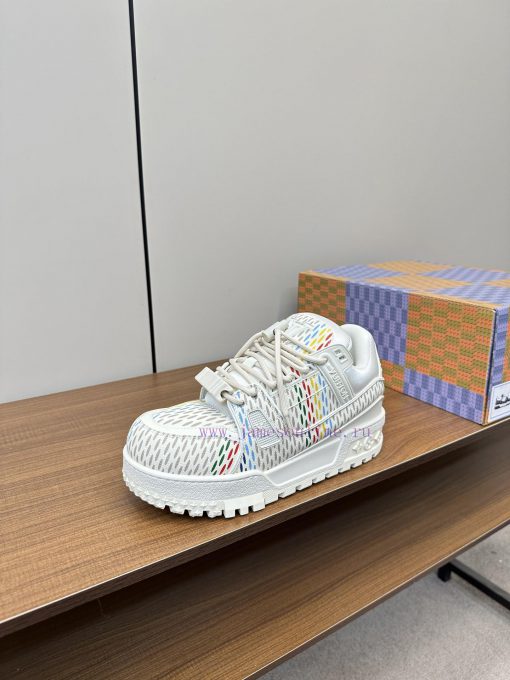 Upgraded LV Xiaopang Ding~Louis Vuitton sneakersOfficial website limited edition retro baskec85u72mm - Image 4