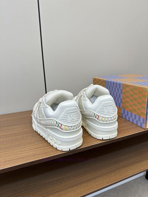 Upgraded LV Xiaopang Ding~Louis Vuitton sneakersOfficial website limited edition retro baskec85u72mm - Image 5