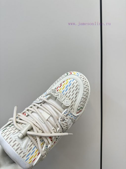 Upgraded LV Xiaopang Ding~Louis Vuitton sneakersOfficial website limited edition retro baskec85u72mm - Image 7