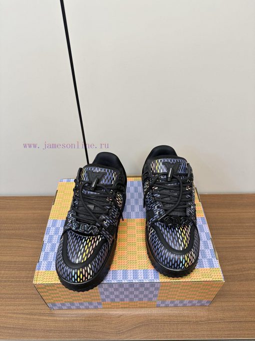 Upgraded LV Xiaopang Ding~Louis Vuitton sneakersOfficial website limited edition retro baskebfvksi5o - Image 2