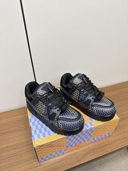 Upgraded LV Xiaopang Ding~Louis Vuitton sneakersOfficial website limited edition retro baskebfvksi5o - Image 3
