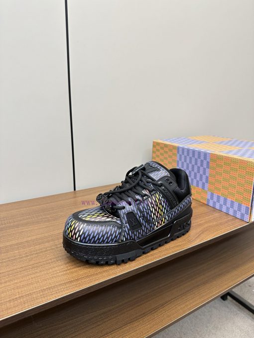 Upgraded LV Xiaopang Ding~Louis Vuitton sneakersOfficial website limited edition retro baskebfvksi5o - Image 4