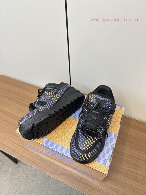 Upgraded LV Xiaopang Ding~Louis Vuitton sneakersOfficial website limited edition retro baskebfvksi5o - Image 8