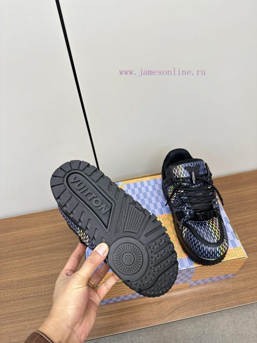 Upgraded LV Xiaopang Ding~Louis Vuitton sneakersOfficial website limited edition retro baskebfvksi5o - Image 10