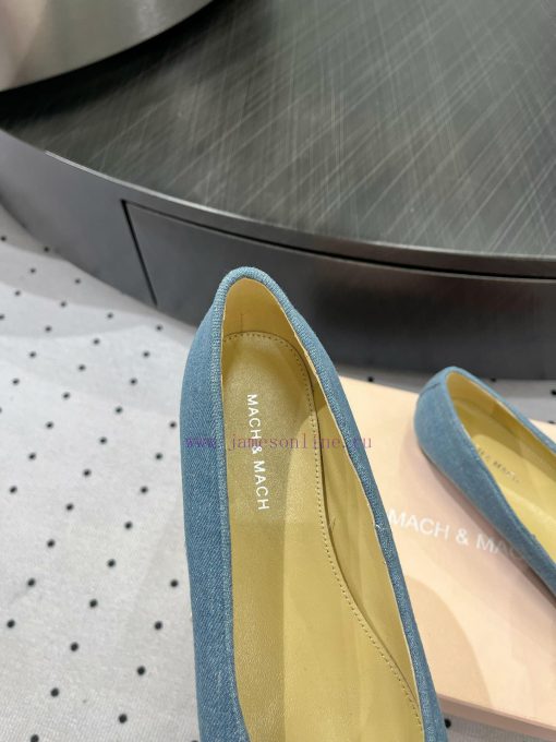 𝙈𝘼𝘾𝙃&𝙈𝘼𝘾𝙃𝟐𝟒𝑭𝑾 Personalized ballet single shoesFabric denimInner sheepskinLeather soleElegantic8r2yec - Image 5