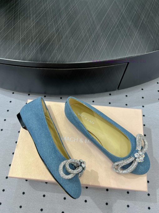 𝙈𝘼𝘾𝙃&𝙈𝘼𝘾𝙃𝟐𝟒𝑭𝑾 Personalized ballet single shoesFabric denimInner sheepskinLeather soleElegantic8r2yec - Image 6