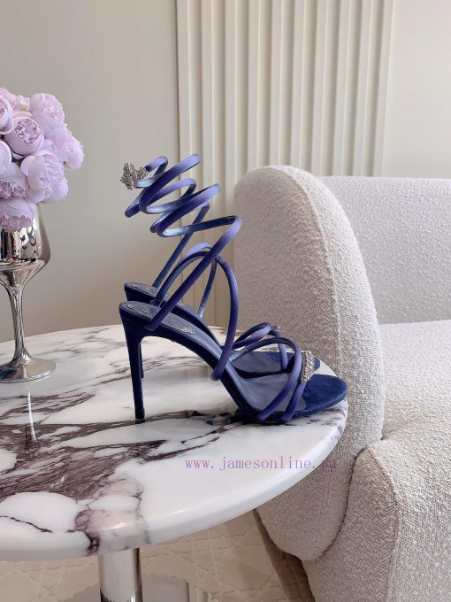 Ren * Caovell *'s new snake shaped rhinestone high-heeled sandals always exude a fairy like kx9a1dhj - Image 3