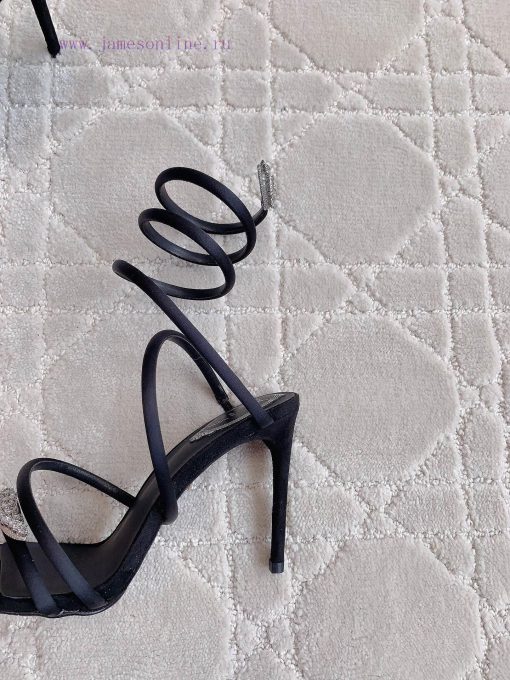 Ren * Caovell *'s new snake shaped rhinestone high-heeled sandals always exude a fairy like asfbf9wq - Image 9