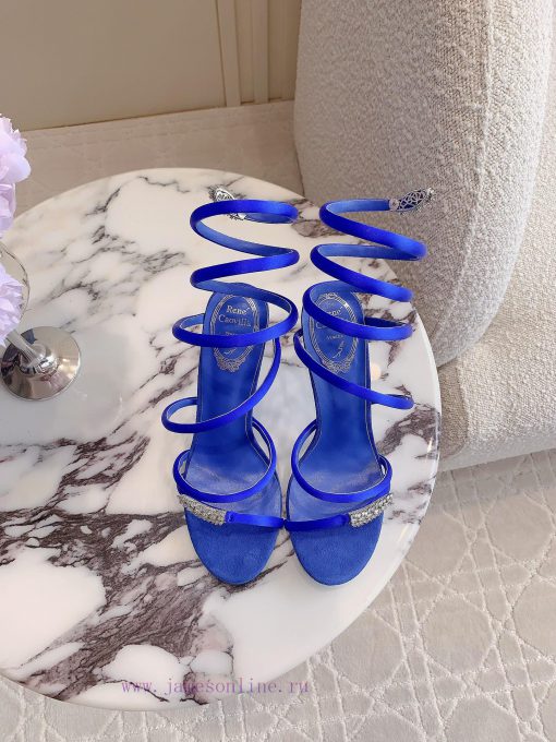 Ren * Caovell *'s new snake shaped rhinestone high-heeled sandals always exude a fairy like nlzcioww - Image 2