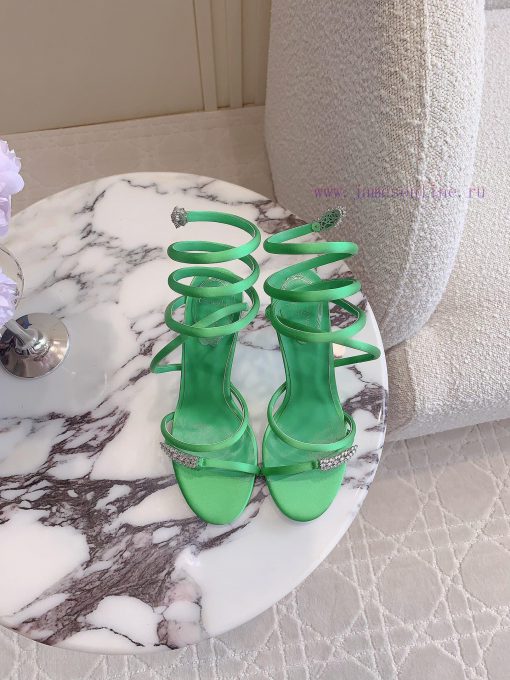 Ren * Caovell *'s new snake shaped rhinestone high-heeled sandals always exude a fairy like y4j9qamb - Image 2