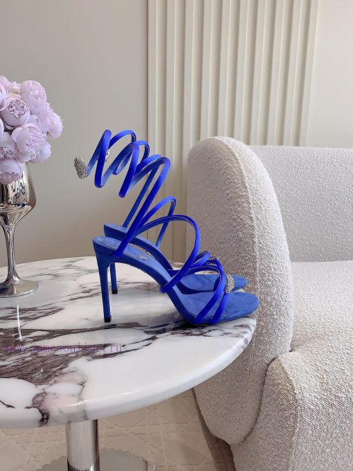 Ren * Caovell *'s new snake shaped rhinestone high-heeled sandals always exude a fairy like nlzcioww - Image 3