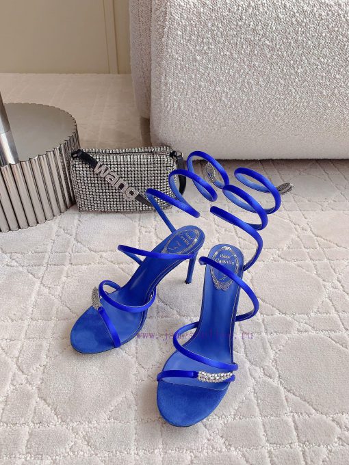 Ren * Caovell *'s new snake shaped rhinestone high-heeled sandals always exude a fairy like nlzcioww - Image 4