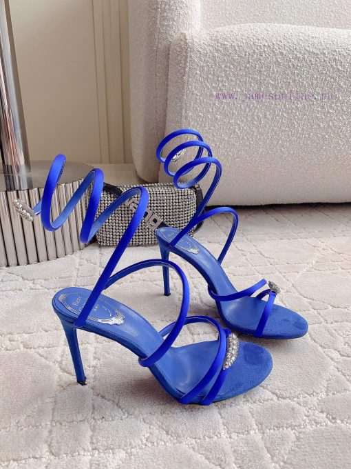 Ren * Caovell *'s new snake shaped rhinestone high-heeled sandals always exude a fairy like nlzcioww - Image 5