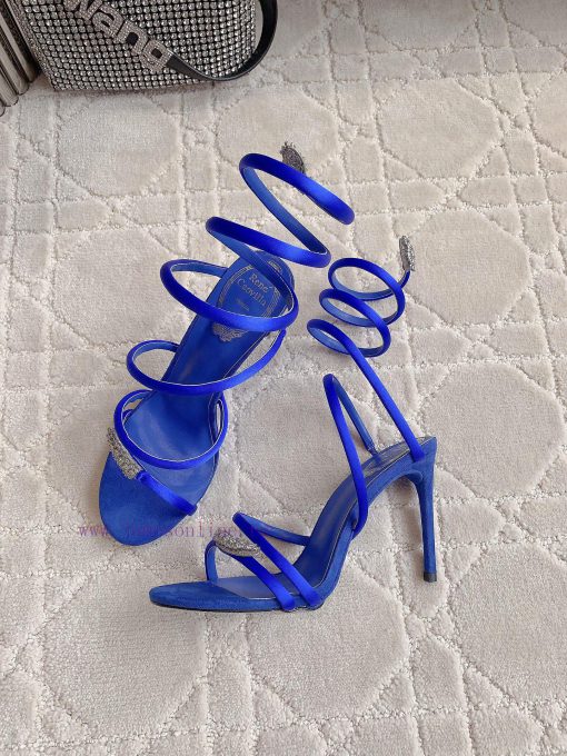 Ren * Caovell *'s new snake shaped rhinestone high-heeled sandals always exude a fairy like nlzcioww - Image 6