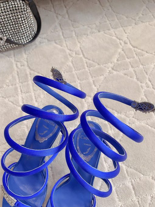 Ren * Caovell *'s new snake shaped rhinestone high-heeled sandals always exude a fairy like nlzcioww - Image 8