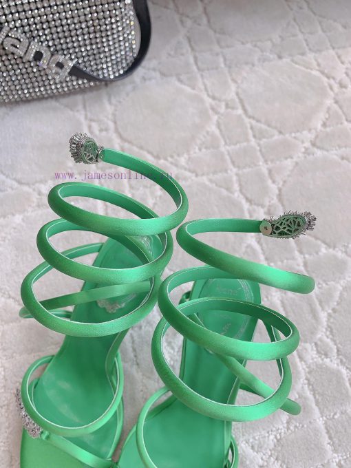 Ren * Caovell *'s new snake shaped rhinestone high-heeled sandals always exude a fairy like y4j9qamb - Image 8
