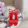 Ren * Caovell *'s new snake shaped rhinestone high-heeled sandals always exude a fairy like pdq95uf0