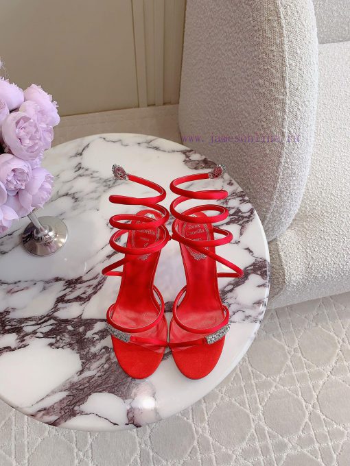 Ren * Caovell *'s new snake shaped rhinestone high-heeled sandals always exude a fairy like pdq95uf0 - Image 2