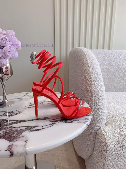 Ren * Caovell *'s new snake shaped rhinestone high-heeled sandals always exude a fairy like pdq95uf0 - Image 3