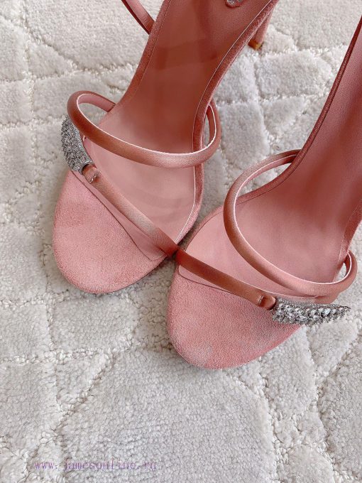Ren * Caovell *'s new snake shaped rhinestone high-heeled sandals always exude a fairy like 78y3mqns - Image 7