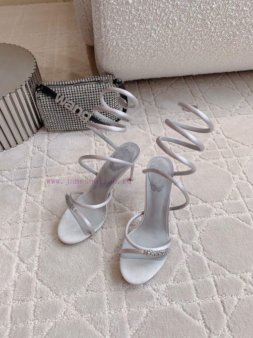 Ren * Caovell *'s new snake shaped rhinestone high-heeled sandals always exude a fairy like dnb1anny - Image 4