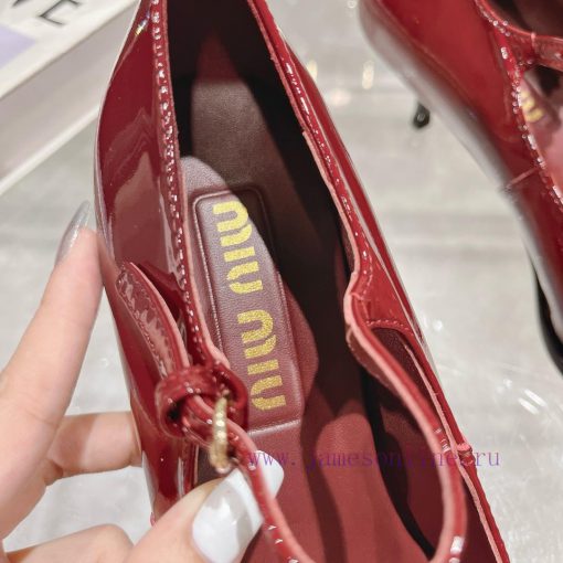 Miu Miu fashion show 24 spring/summer new item hollowed out single shoe 🫅The runway show is k8yhv84v - Image 8