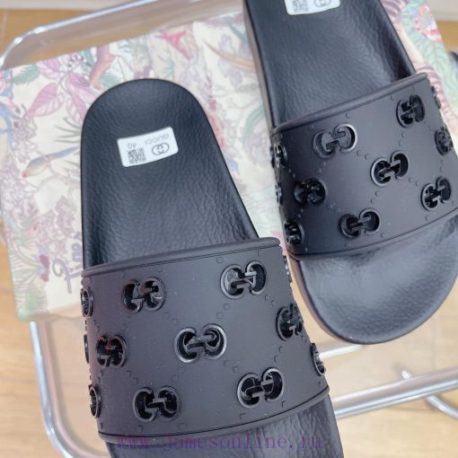 In stock Gucci slippersGucci 2024 couple beach slippers in a single dragOriginal mold openinh3e326lv - Image 9