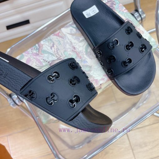 In stock Gucci slippersGucci 2024 couple beach slippers in a single dragOriginal mold openinh3e326lv - Image 10