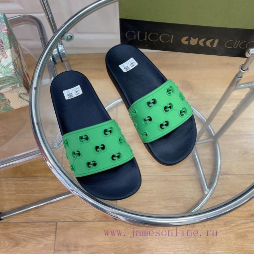 In stock Gucci slippersGucci 2024 couple beach slippers in a single dragOriginal mold openinuawzfe5j - Image 3