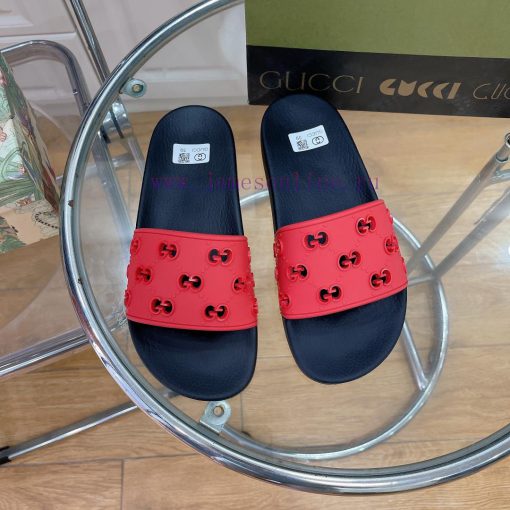In stock Gucci slippersGucci 2024 couple beach slippers in a single dragOriginal mold openinyxvseih5 - Image 2